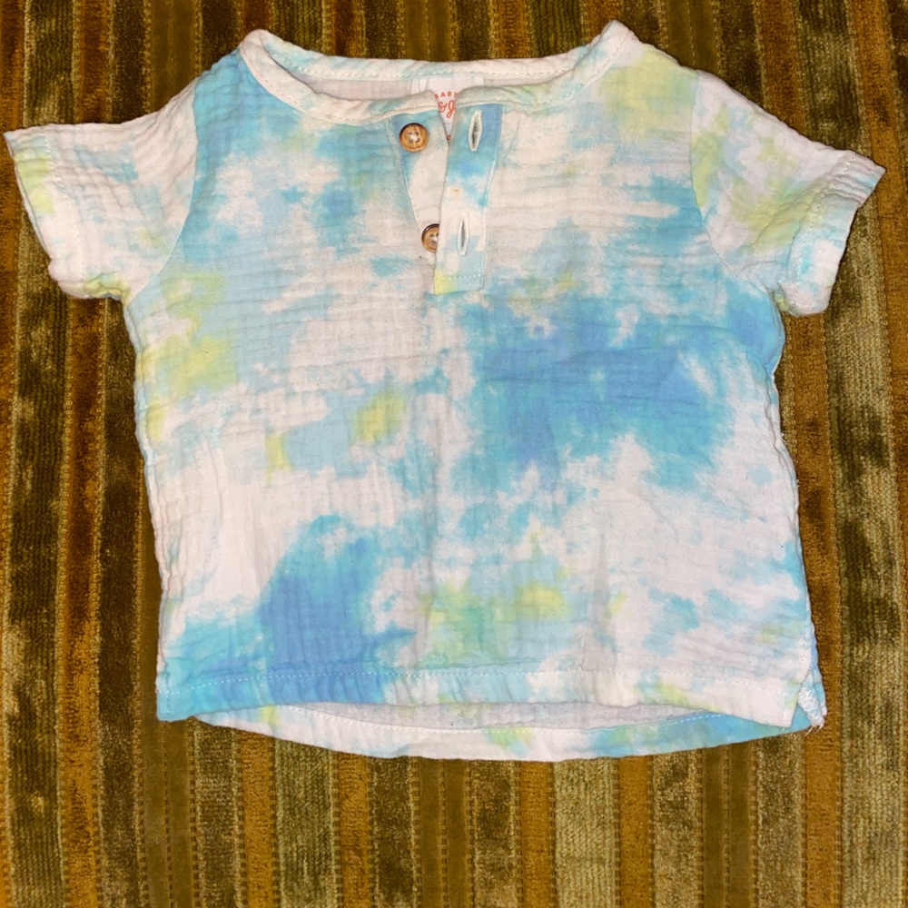 🦄3/$15🦄 Cat & Jack Baby Tie-Dye Shirt - Blue and Green
